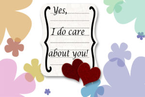 I care about you