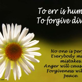 To forgive is divine