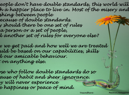 Double-standards