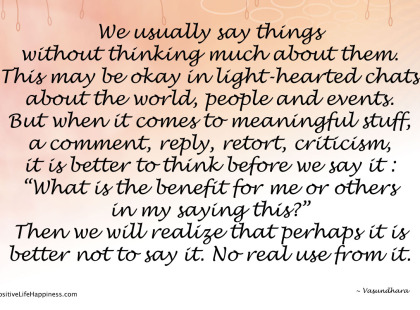 Think-before-saying