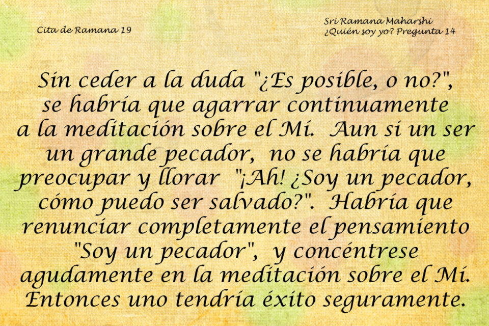 Cita de Ramana 19