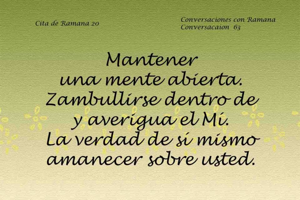Cita de Ramana 20