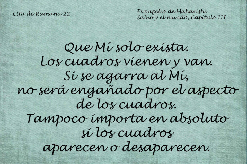 Cita de Ramana 22