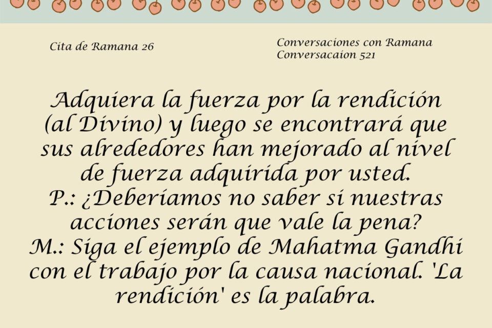 Cita de Ramana 26