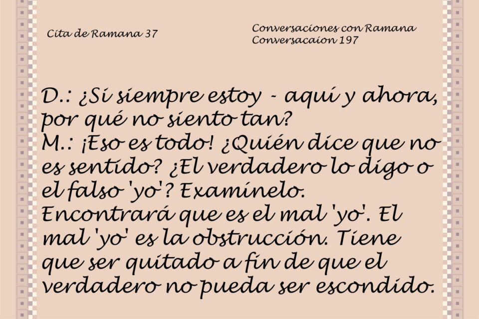 Cita de Ramana 37